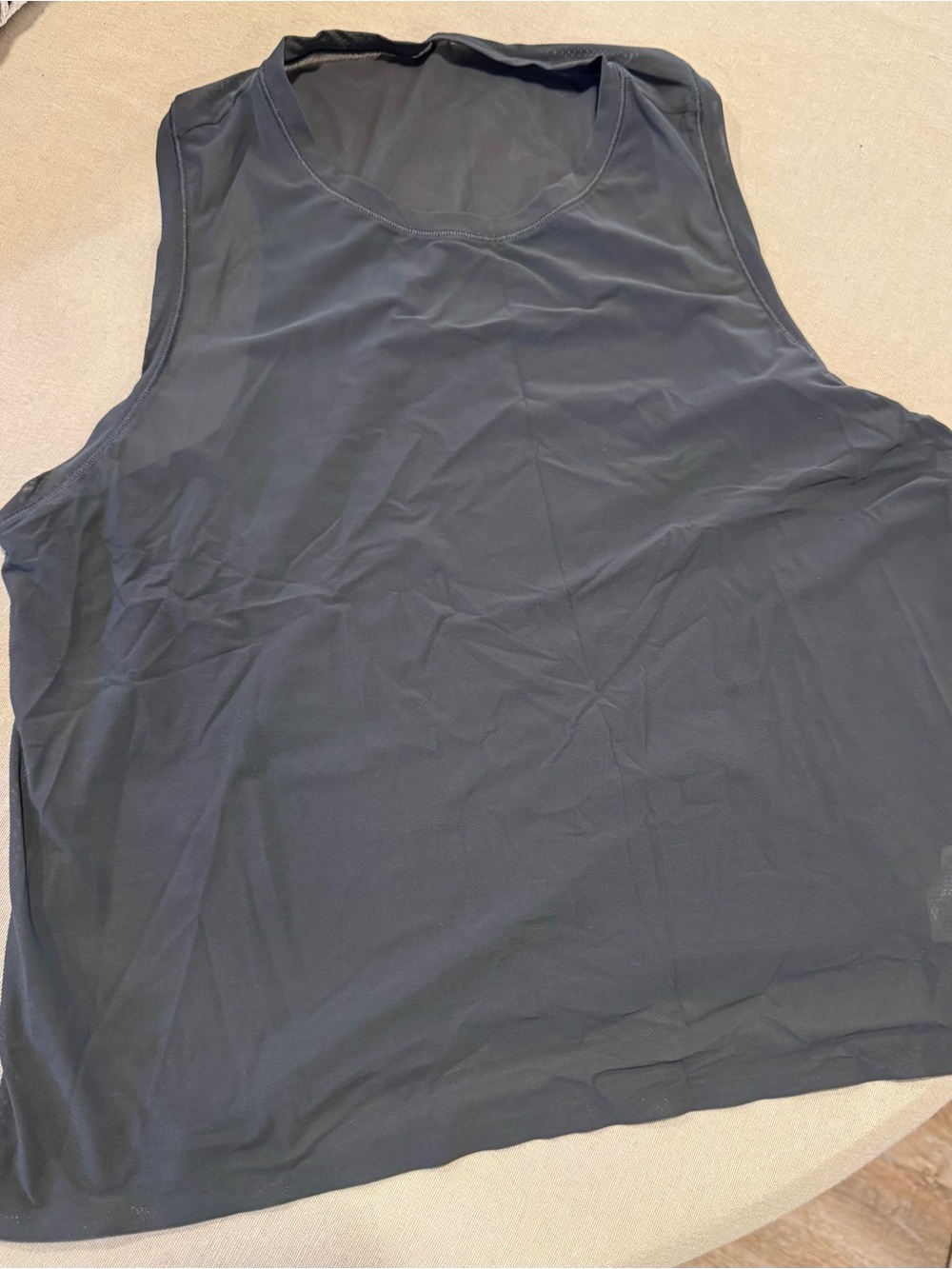 Athleta Black Mesh Performance Tank - Lightweight Active Top